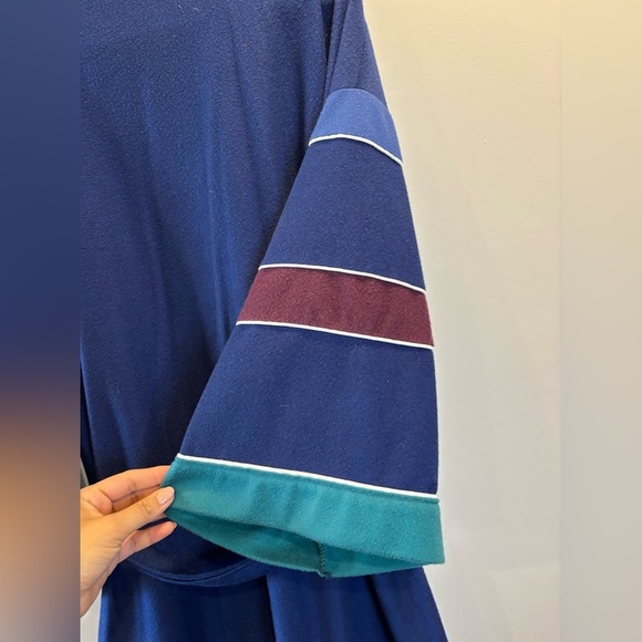 Barrington Blue Striped Robe - Picture 3 of 5
